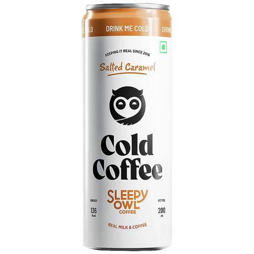Sleepy Owl Cold Coffee - Salted Caramel, 200 ml-1.webp